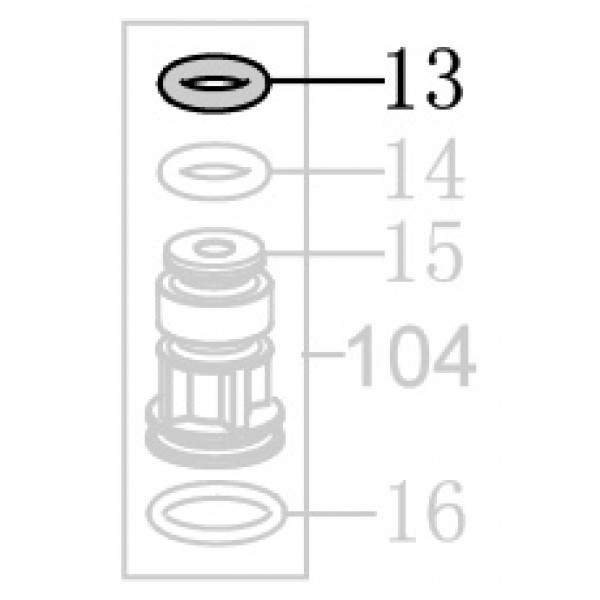 Запчасть B08-007600262-10 Кольцо уплотнительное 7.6X2.62 MT8016-13 MT8016LN-13