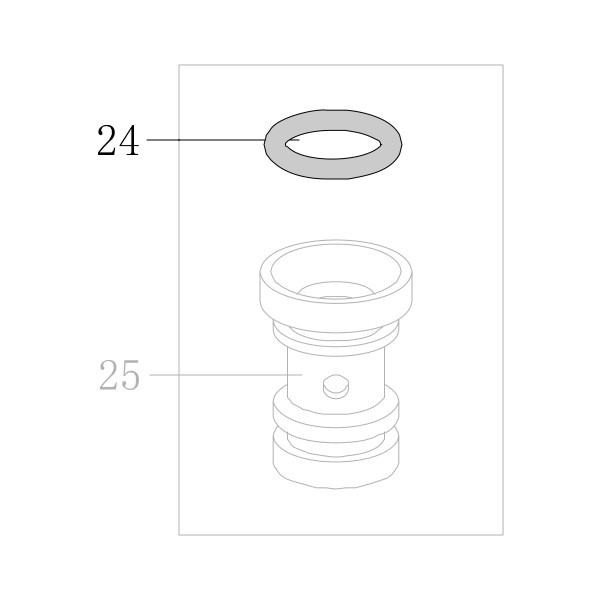 Запчасть B08-008750180 Кольцо уплотнительное 8.75X1.8 F50G-25 9240B-24 440KB-24