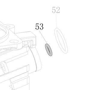 Запчасть B08-009800240 Кольцо уплотнительное 9.8X2.4 CN55-3 CN55-77 CN70B-62 CN80B-60 CN90-58 N851F-3 CN100B-53 CN130-54 CN100-66 (вид 3)