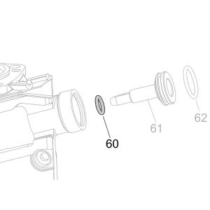 Запчасть B08-009800240 Кольцо уплотнительное 9.8X2.4 CN55-3 CN55-77 CN70B-62 CN80B-60 CN90-58 N851F-3 CN100B-53 CN130-54 CN100-66 (вид 1)