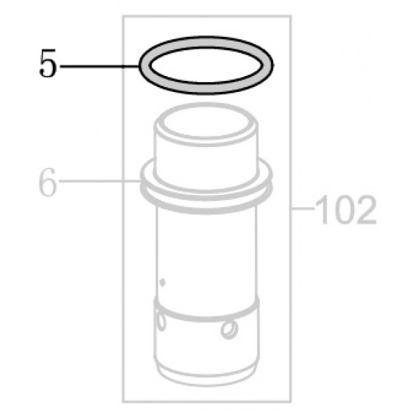 Запчасть B08-026640262 Кольцо уплотнительное 26.64X2.62 MT8016-5 MT8016LN-4