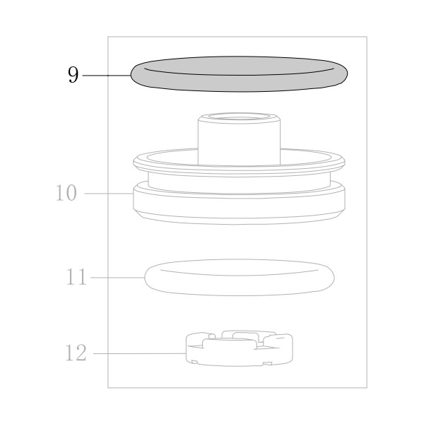 Запчасть B08-026800240 O-кольцо 26.8×2.4 8016B-9 8016B-16