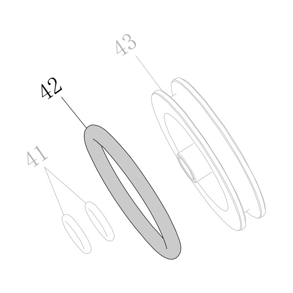 B08-025400330 O-кольцо 25.4×3.3 SC77XE-44
