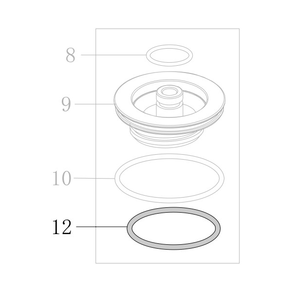 Запчасть B08-040000250 Кольцо уплотнительное 40X2.5 9240B-12 440KB-12