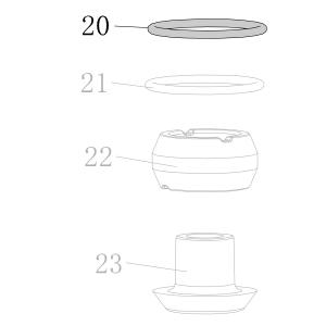 Запчасть B08-074400310 Кольцо уплотнительное 74.4X3.1 CN55-27 CN130-20 CN100B-20 (вид 3)