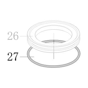 Запчасть B08-074400310 Кольцо уплотнительное 74.4X3.1 CN55-27 CN130-20 CN100B-20 (вид 1)
