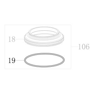 Запчасть B08-107540353 Кольцо уплотнительное 107.54X3.53 CN130-17 CN100B-19 (вид 1)
