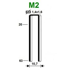 Скобы каркасные тип 155 (M2, L), БеА РУС (вид 2)