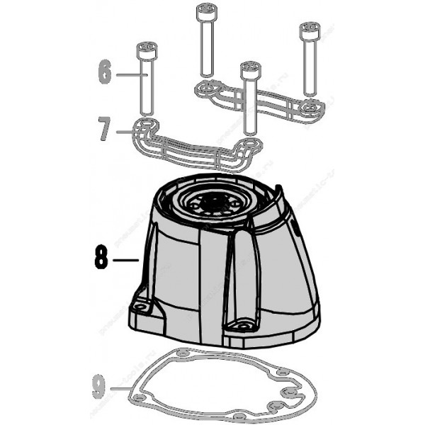 Запчасть 110 210 CYLINDER CAP Крышка цилиндра N851R-8