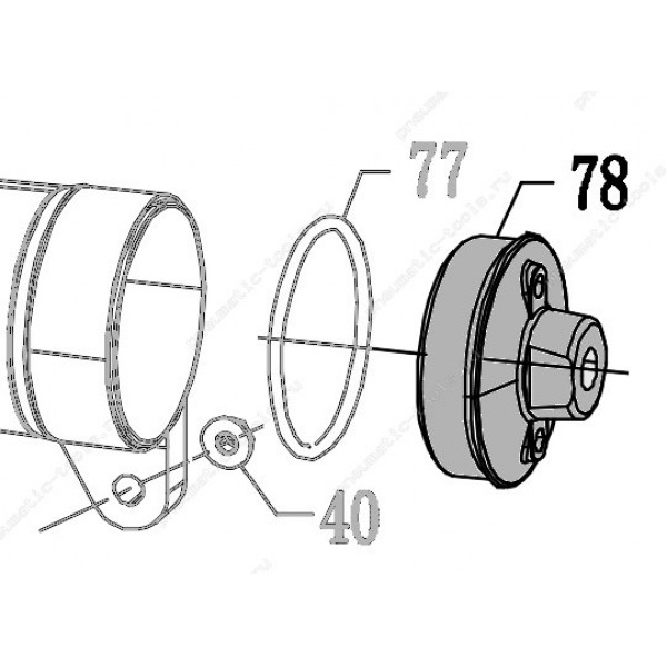 Запчасть 110 470 END CAP Задняя крышка CN100R-78