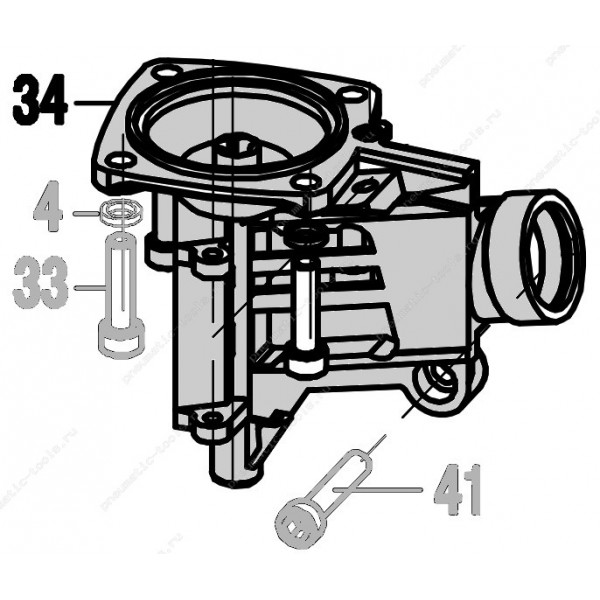 Запчасть 210 350 NOSE Носик для нейлера CN55R-34