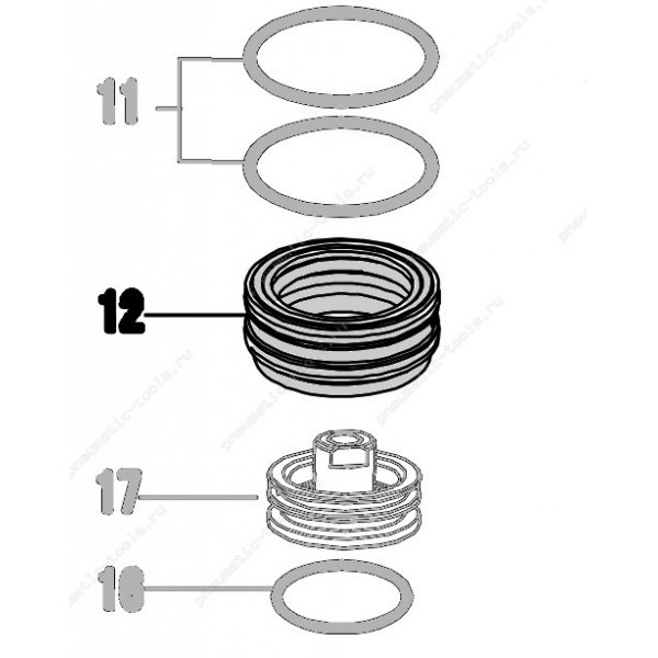 Запчасть 310 170 HEAD VALVE PISTON Клапан поршня CN55R-12 CN57R-12