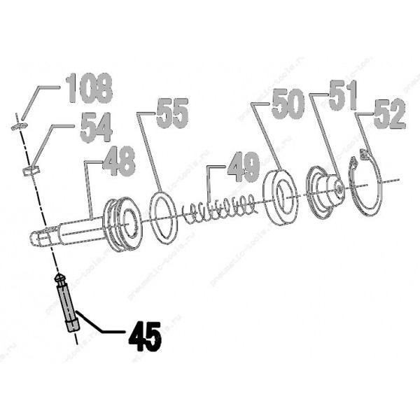 Запчасть 320 210 (41263) FEED PAWL PIN Штифт CN55R-45 CN57R-39 CN70R-40 CN80R-45 CN90R-45 CN90B-89