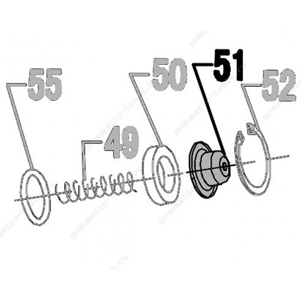 Запчасть 320 630 FEED PISTON CAP Крышка поршня толкателя CN70R-46 CN80R-51 CN90R-51 CN90B-95