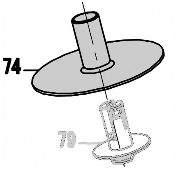 Запчасть 321 360 NAIL SUPPORT PLATE Опорная консоль CN57R-74