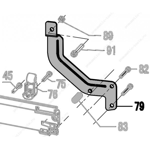 Запчасть 321 980 MAGAZINE BRACKET Опора магазина N851R-79