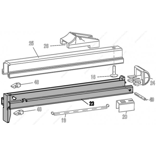 Запчасть 322 680 BACK NOSE ASSEMBLY Крышка обоймы с носиком 8016R-23