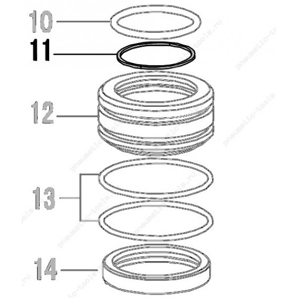 Запчасть 323 000 HEAD VALVE WASHER Шайба клапана CN100R-11