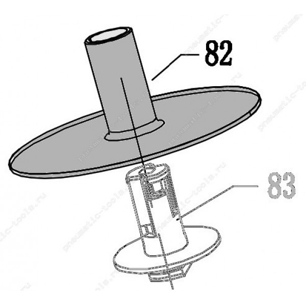 Запчасть 323 090 NAIL SUPPORT PLATE Опорная консоль CN100R-82