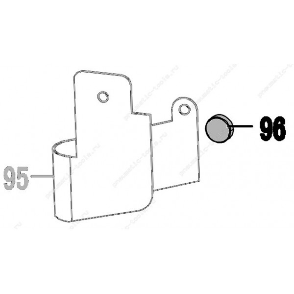 Запчасть 410 060 RUBBER BUTTON Фиксатор искрогасителя CN70R-90 CN80R-96 CN90R-96 CN100R-90