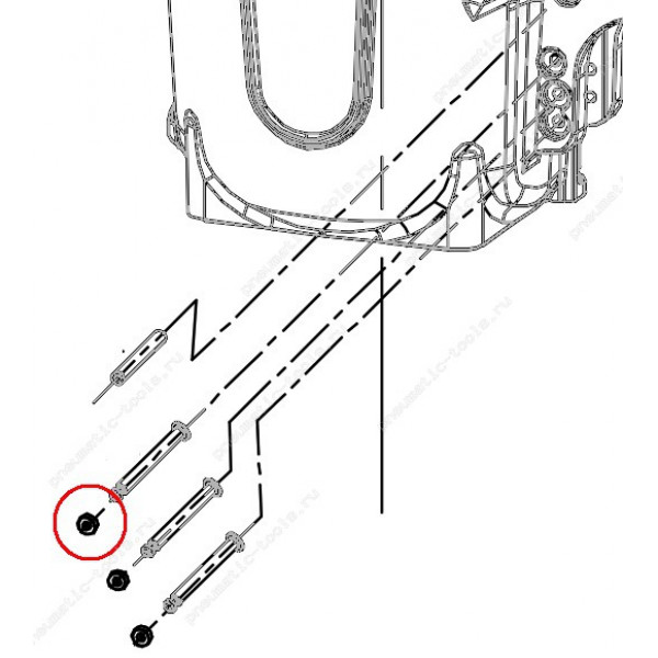 Запчасть 410 880 STRAIGHT PIN CAP Заглушка штифта CN55R-96 CN70R-95 CN80R-102 CN90R-102 CN100R-58 N851-95 CRN45A-116