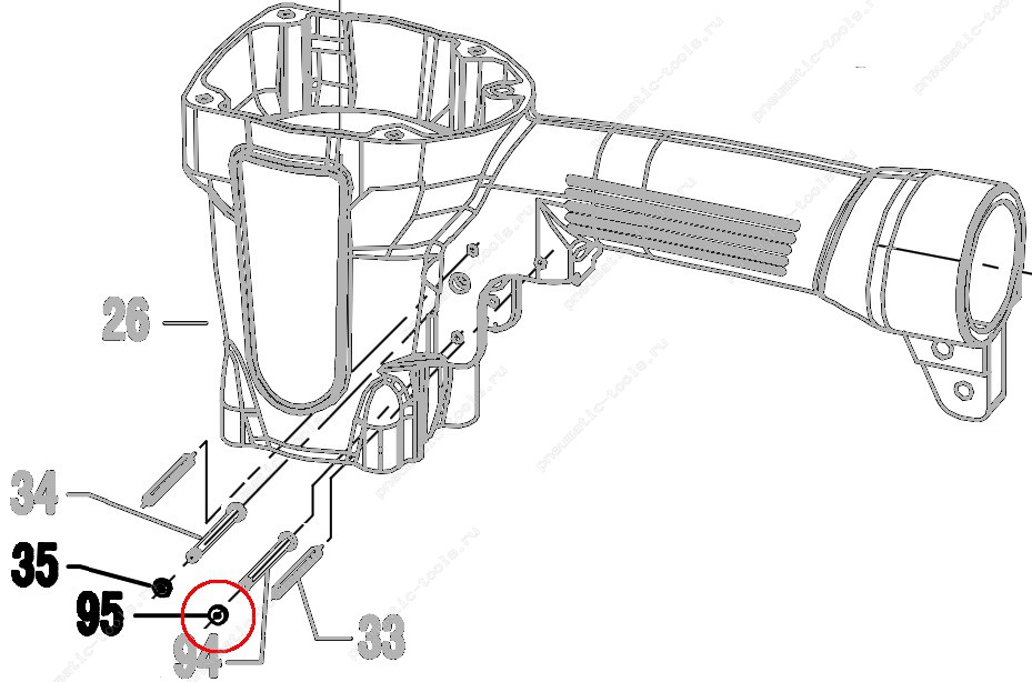 Запчасть 410 880 STRAIGHT PIN CAP Заглушка штифта CN55R-96 CN70R-95 CN80R-102 CN90R-102 CN100R-58 N851-95 CRN45A-116 (вид 2)