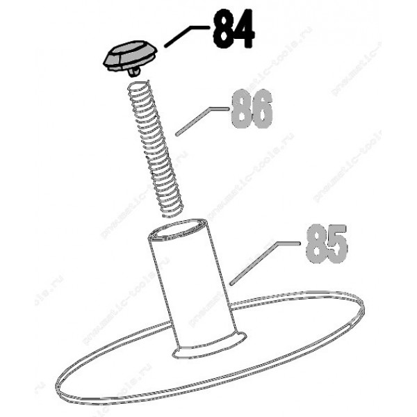 Запчасть 420 520 SPRING HOLDER (A) Фиксатор пружины А CN55R-90 CN80R-84 CN90R-84 CN100R-80