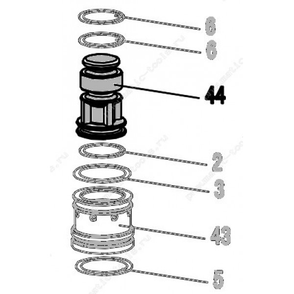 Запчасть 421 440 VALVE SHAFT Затвор клапана 8016R-44