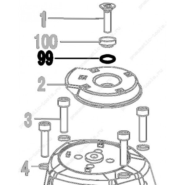 Запчасть 510 280 O-RING 9x2 Кольцо уплотнительное CN55R-99 CN57R-92 CRN45A-93