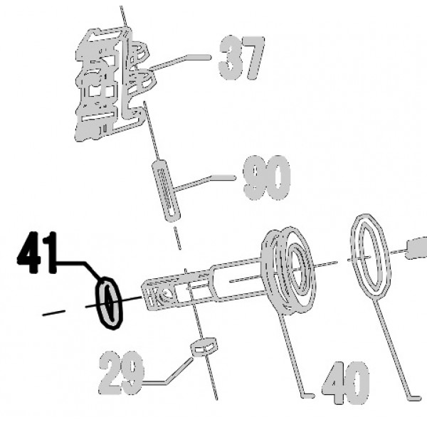 Запчасть 510 300 O-RING 9.7x2.4 Кольцо уплотнительное CN57R-41