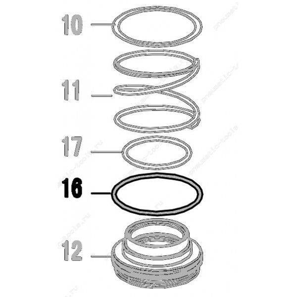 Запчасть 510 710 O-RING  54X3.1 Кольцо уплотнительное N851R-16