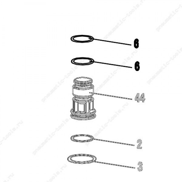 Запчасть 511 090 O-RING 8X2.6 Кольцо уплотнительное 8016R-6