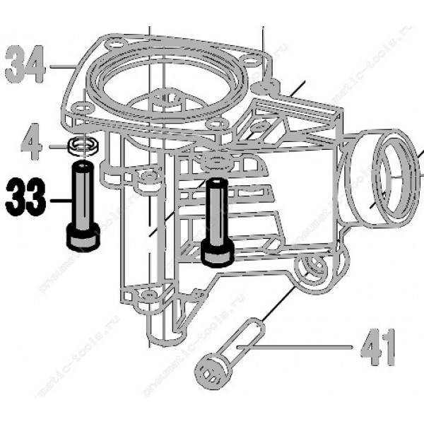 Запчасть 610 210 BOLT   M6X22 (Loctite) Болт с герметиком CN55R-33 CN57R-85 NT65R-4