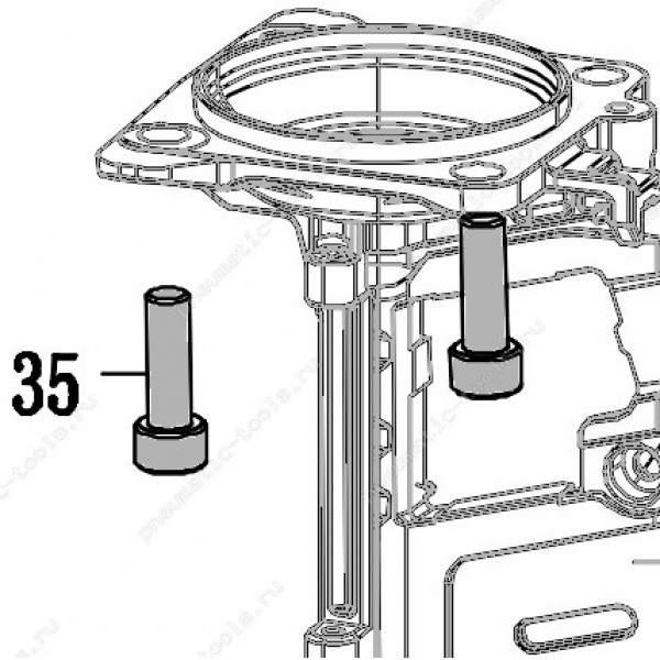 Запчасть 610 510 BOLT M10X30 (Loctite) Болт с герметиком CN100R-35