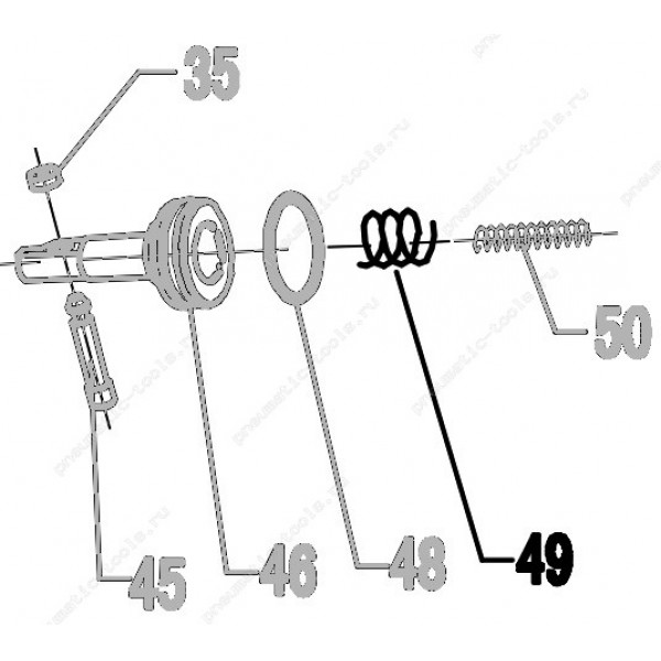Запчасть 620 120 FEED PISTON SPRING (A) Пружина поршня толкателя А CN55R-49