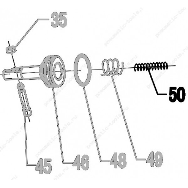 Запчасть 620 130 FEED PISTON SPRING (B) Пружина поршня толкателя Б CN55R-50