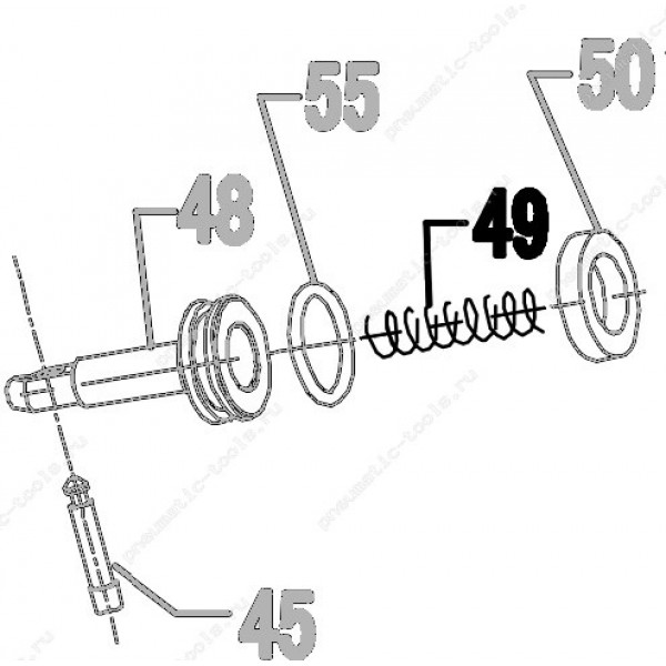 Запчасть 620 270 FEED PISTON SPRING Пружина поршня толкателя CN70R-44 CN80R-49 CN90R-49 CN90B-93
