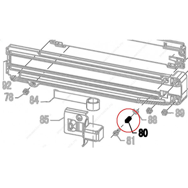 Запчасть 620 860 STOPPER SPRING Пружина ограничителя N851R-80