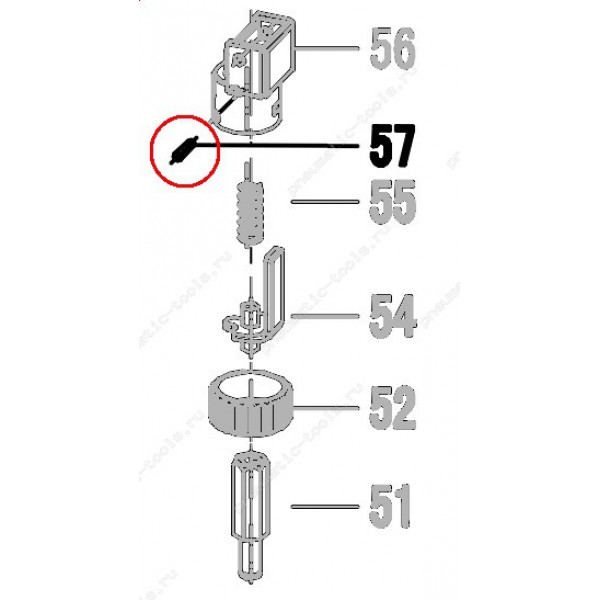 Запчасть 640 020 ROLL PIN  2.5X10 Штифт N5023R-83 N5024R-60 N851R-57 CRN45A-32 CN90B-43