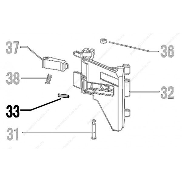 Запчасть 640 080 ROLL PIN  3X12 Штифт CN55R-55 CN57R-32 CN70R-28 CN80R-33 CN90R-33