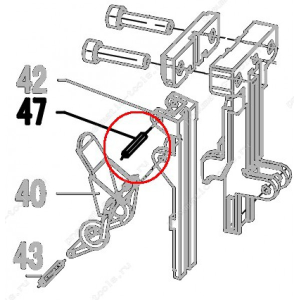 Запчасть 640 140 ROLL PIN  3X22 Штифт N851R-47